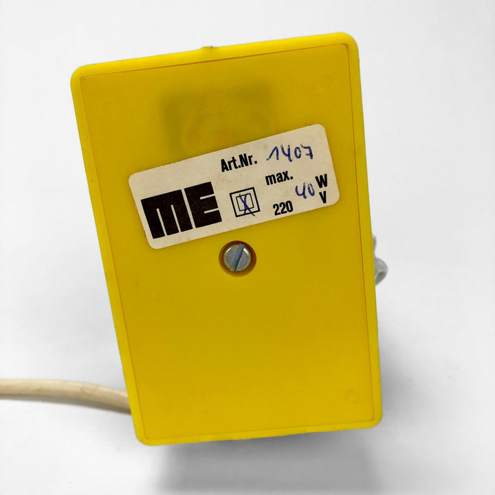 Paire de lampes de chevet verre moulé et plastique des sixties