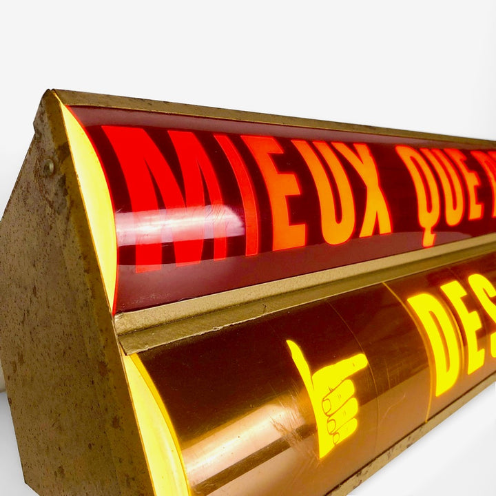 Enseigne lumineuse année 70