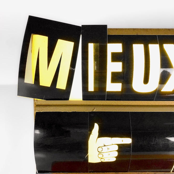 Enseigne lumineuse année 70