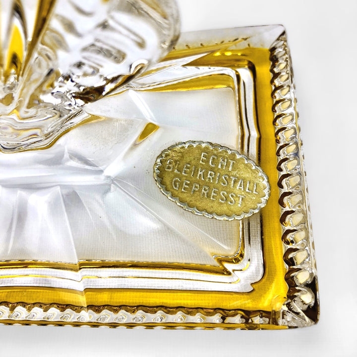 Ensemble de toilette en cristal de Bohême