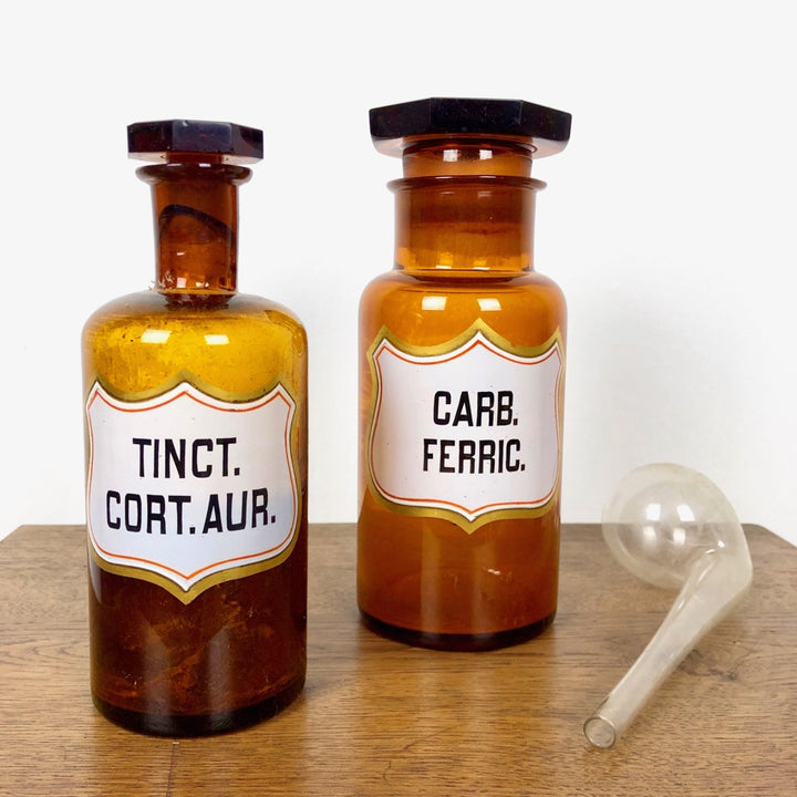 Paire de bocaux d'apothicaire