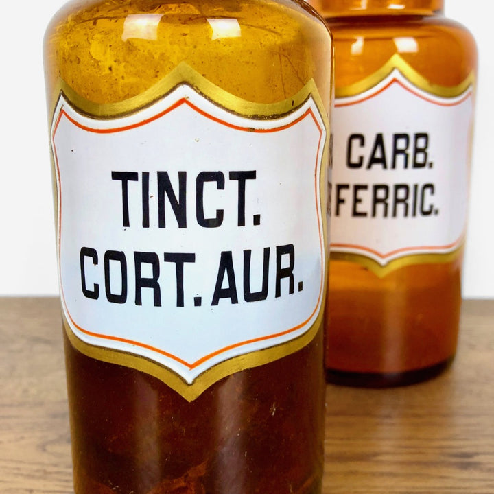 Paire de bocaux d'apothicaire