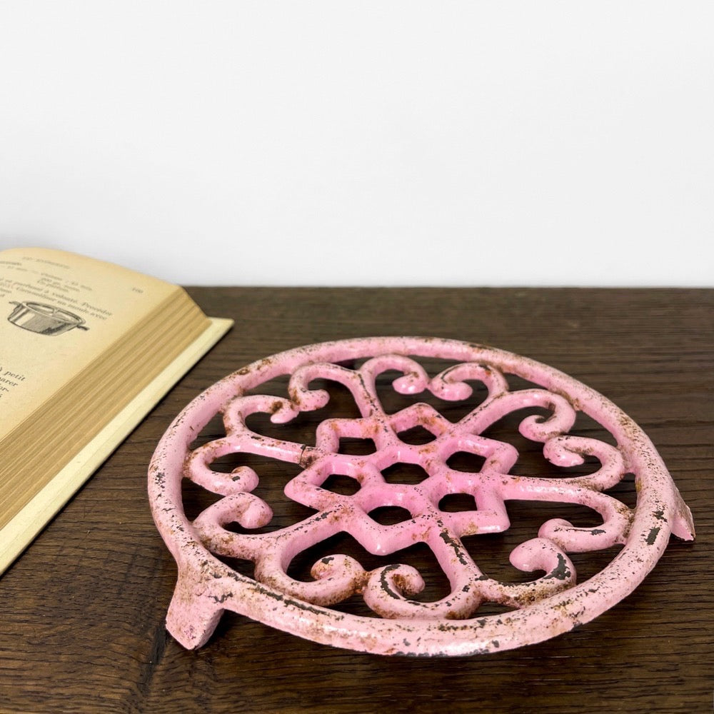Vieux Dessous De Plat En Fonte Brute - Fait En France - Déco De Table Rustique