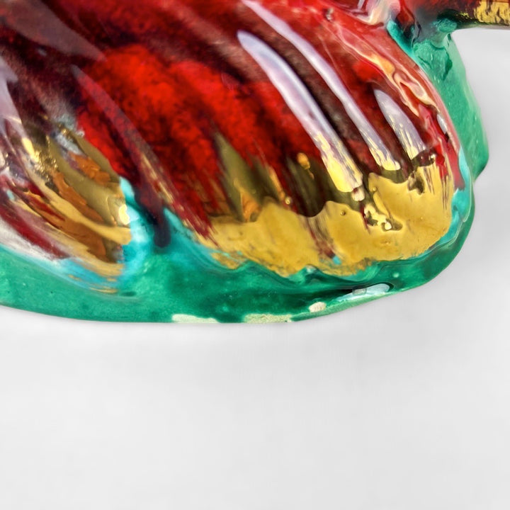 Lampe poisson barbotine Vallauris XXL