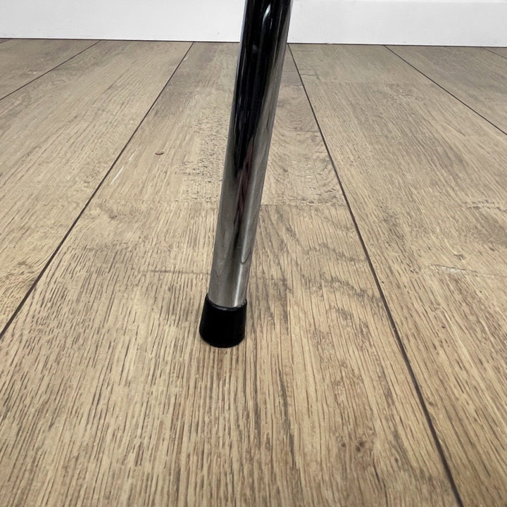 Chaises Formica beige saumoné motif rayures