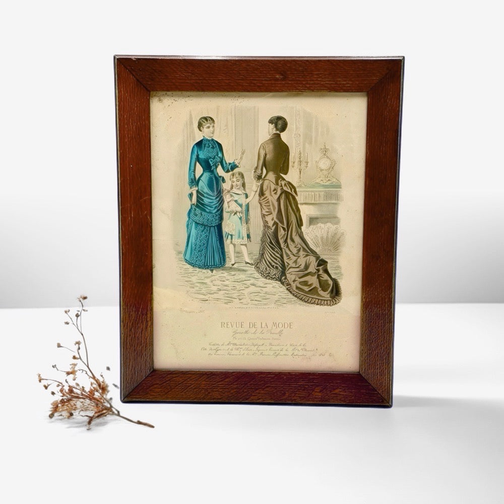 Cadre gravure revue de la Mode 1882