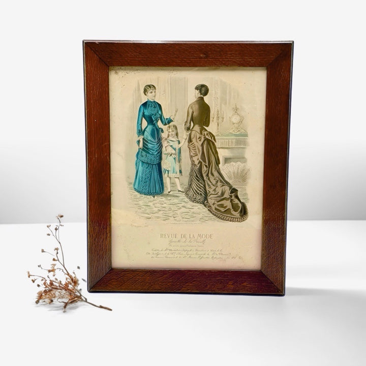 Cadre gravure revue de la Mode 1882