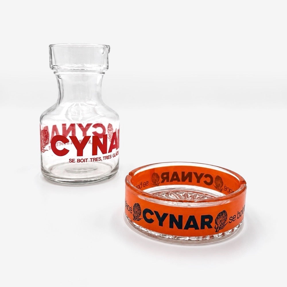 Carafe et cendrier Cynar années 60/70