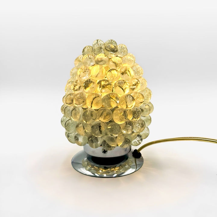 Lampe grappe bulles en verre vintage