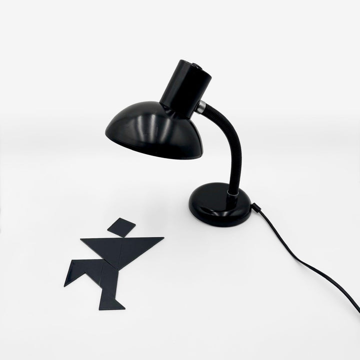 Lampe cocotte noire Veb Narva années 70