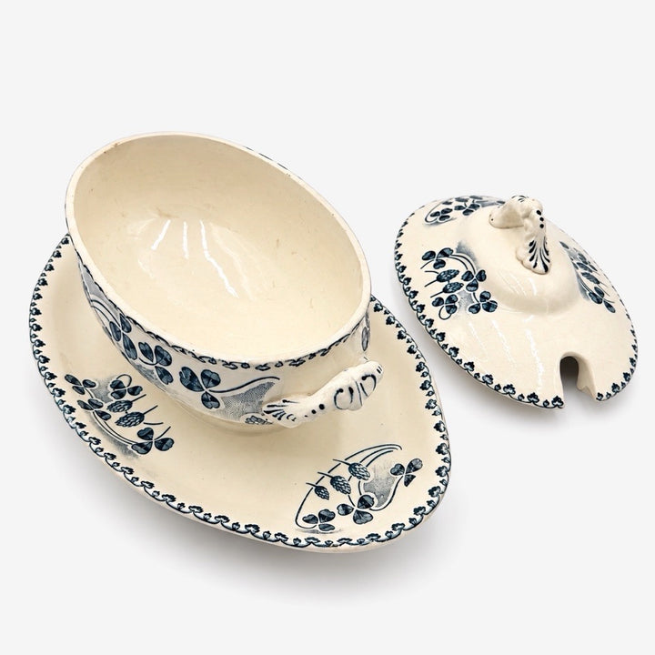 Saucière Terre de Fer Catinat Émile Bourgeois XIXe