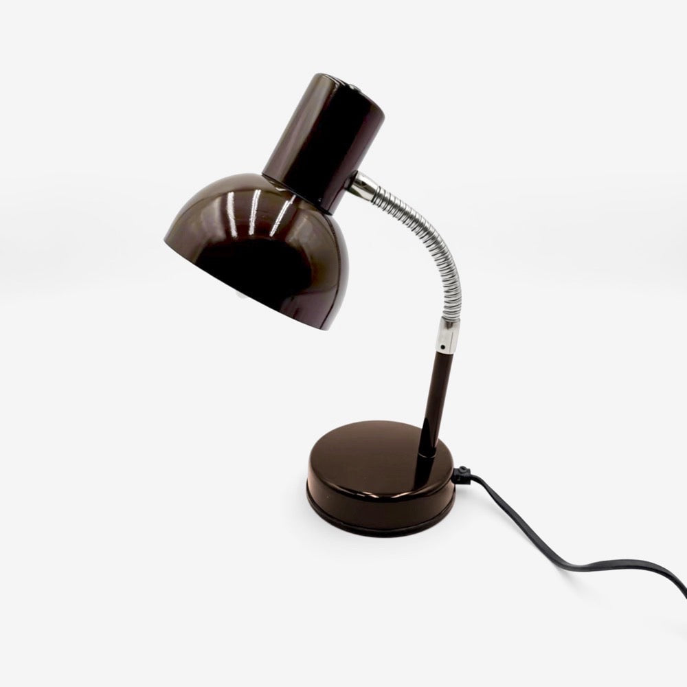 Lampe de bureau chocolat Veb Narva vintage