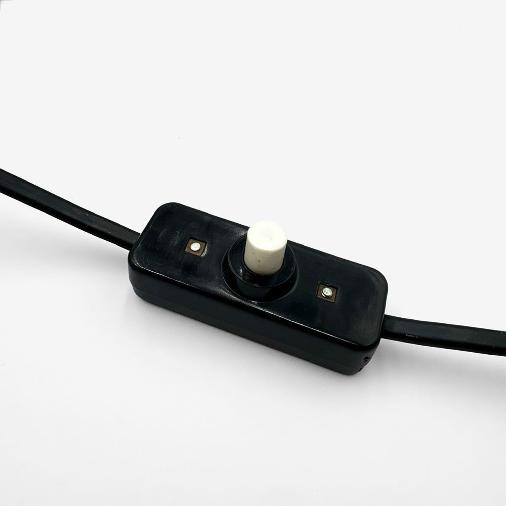 Lampe cocotte noire Veb Narva années 70