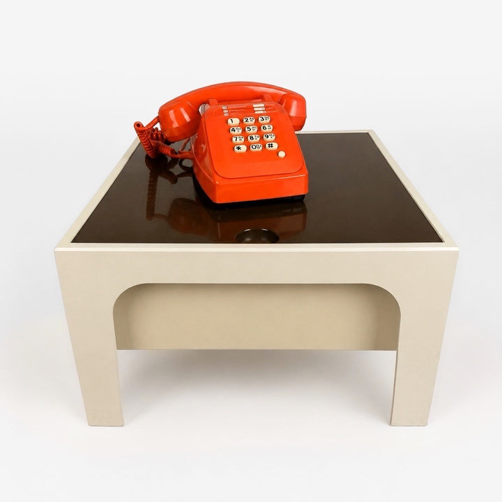 Téléphone Socotel S63 orange à touches années 80