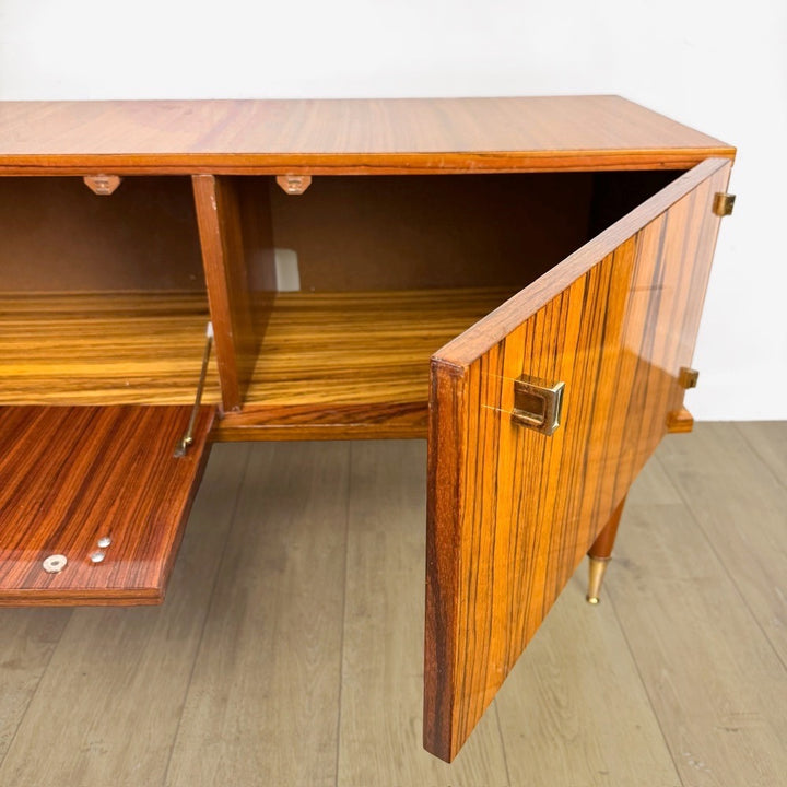 Enfilade scandinave placage palissandre laqué années 60