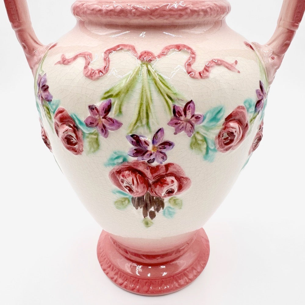 Vase Art Nouveau en barbotine Longchamp Terre de Fer