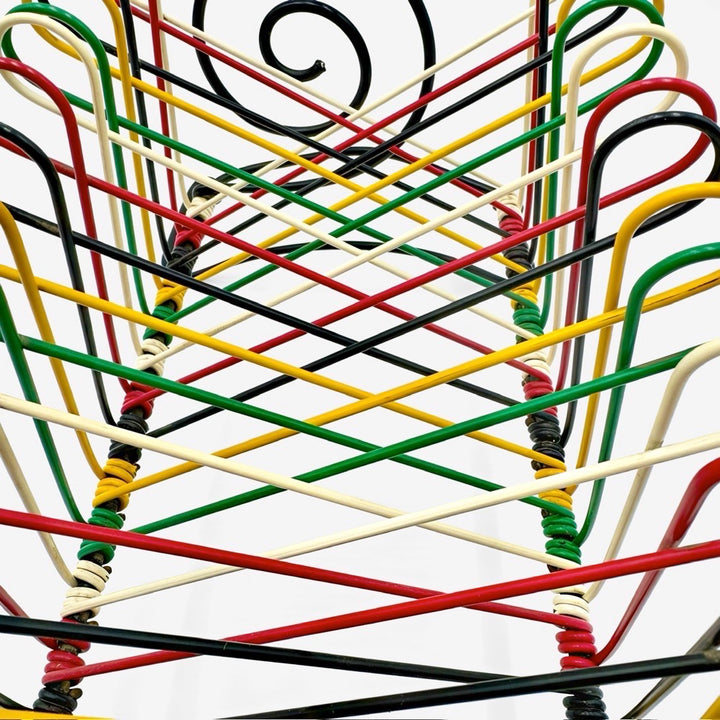 Porte-vinyles scoubidou années 50