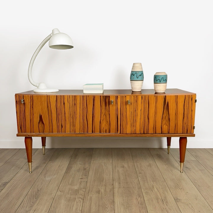 Enfilade scandinave placage palissandre laqué années 60
