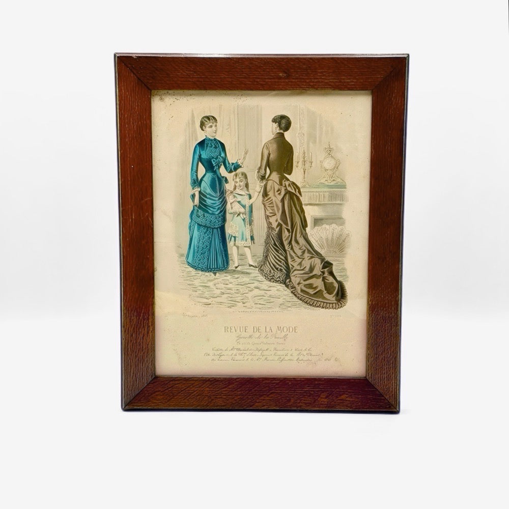 Cadre gravure revue de la Mode 1882