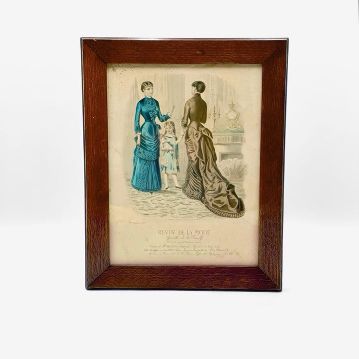 Cadre gravure revue de la Mode 1882