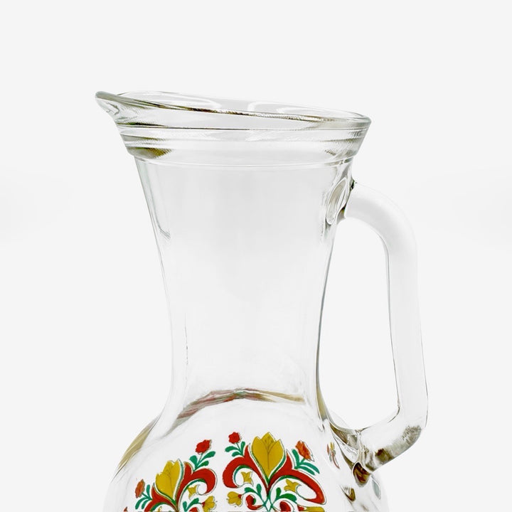 Carafe fleurie années 70