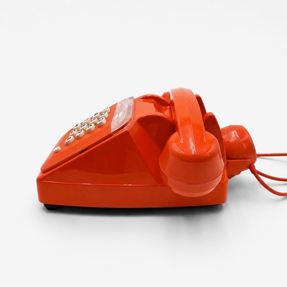 Téléphone Socotel S63 orange à touches années 80