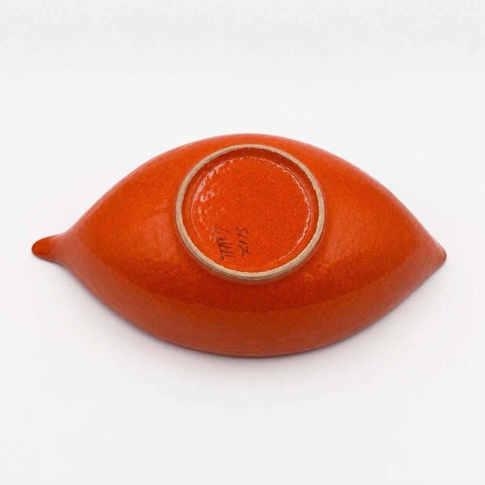 Grande coupe moderniste italienne en céramique années 60/70