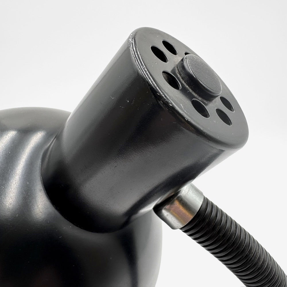 Lampe cocotte noire Veb Narva années 70