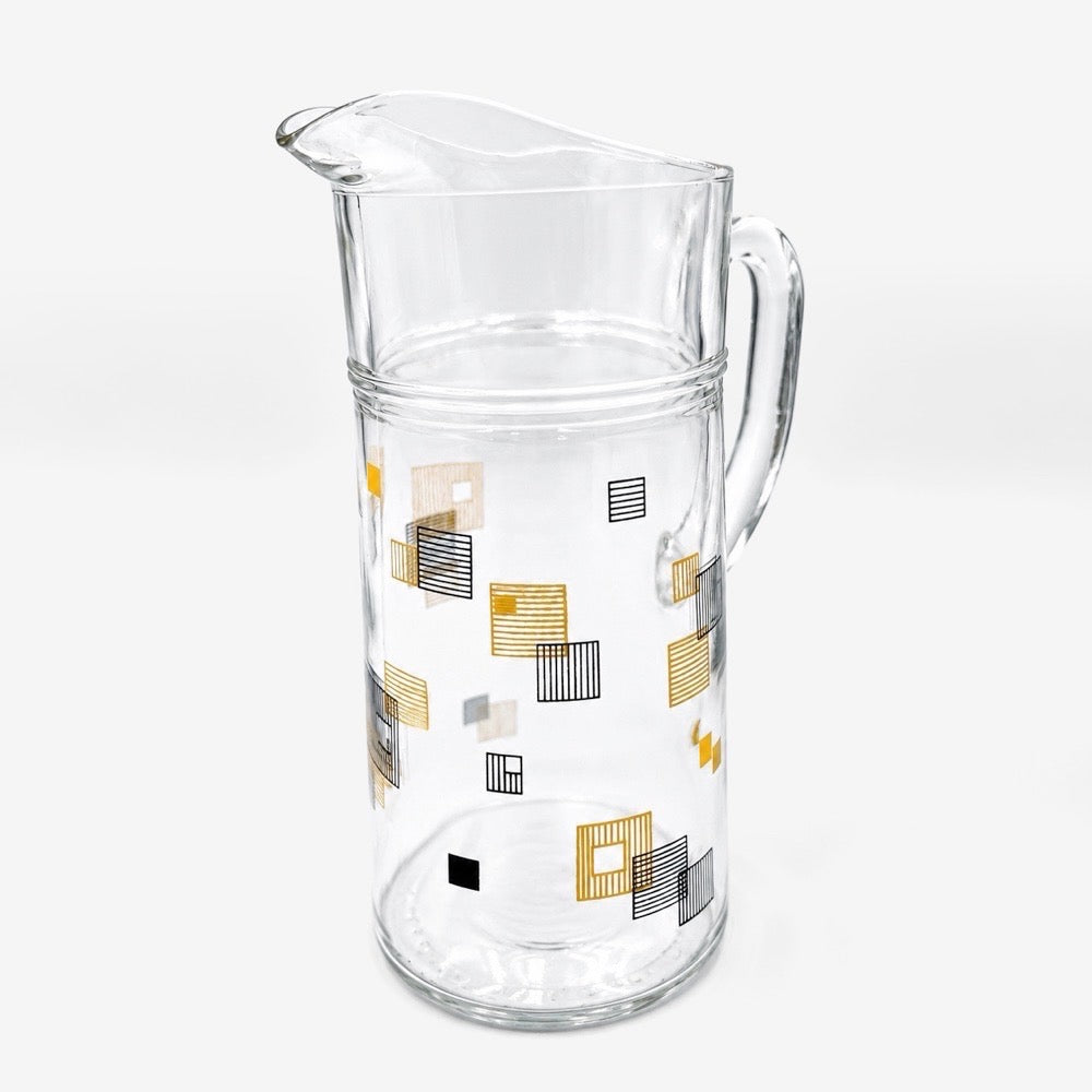 Carafe graphique Mid-Century