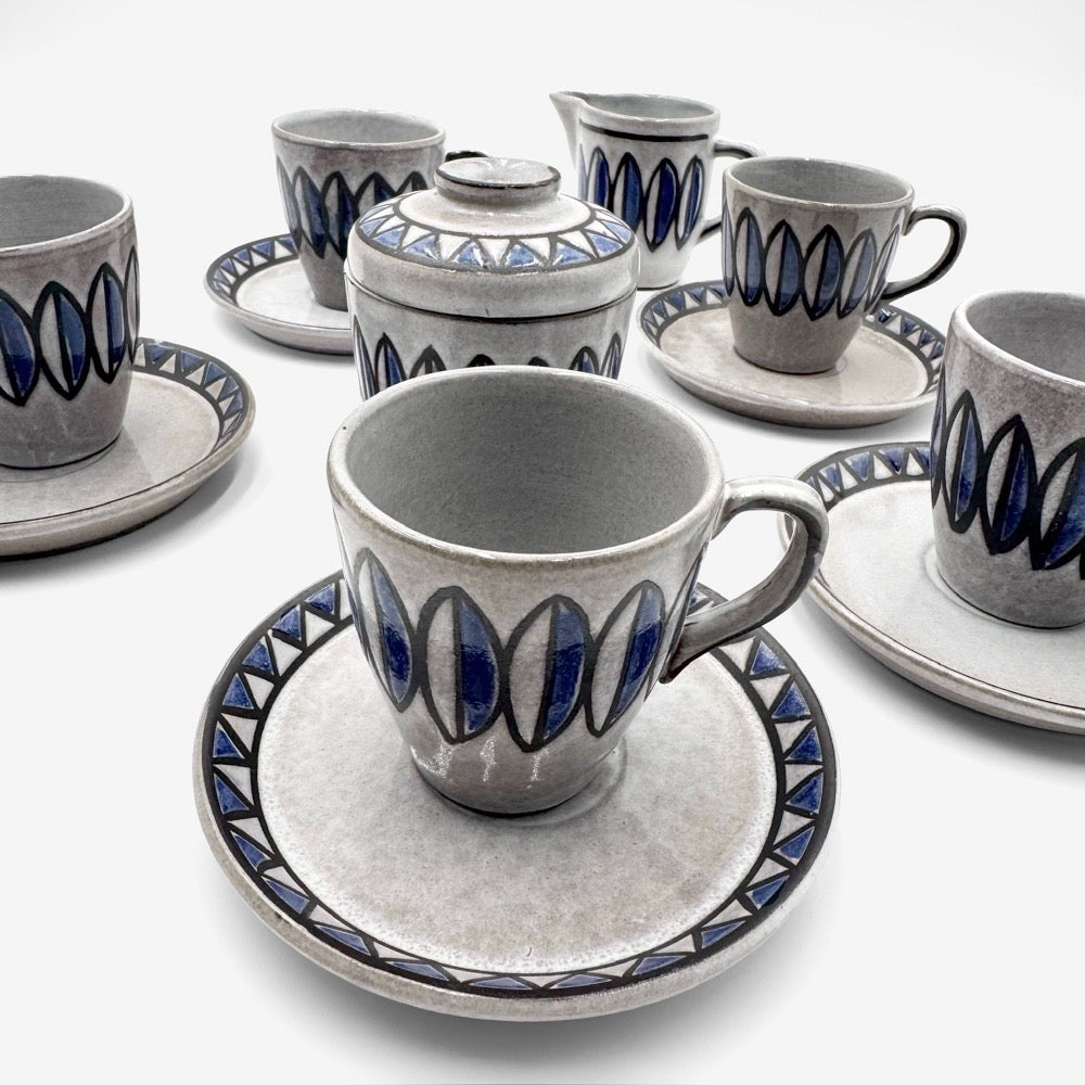 Service à café Ceramano Allemagne années 70