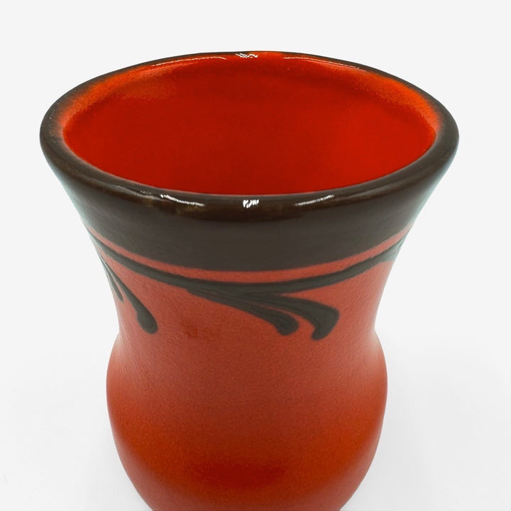 Service à orangeade céramique orange Zell années 70