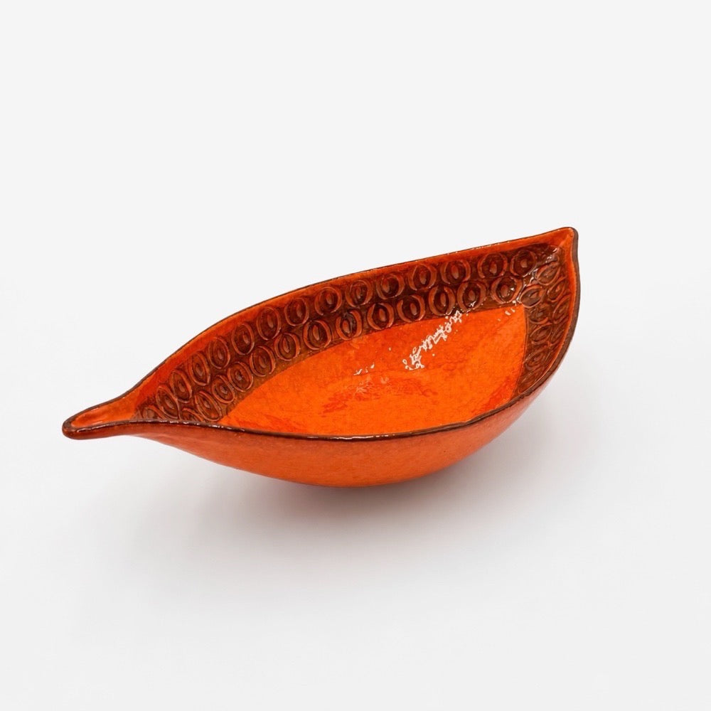 Grande coupe moderniste italienne en céramique années 60/70