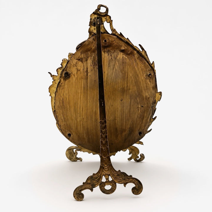 Miroir de courtoisie en bronze doré Napoléon III XIXe siècle