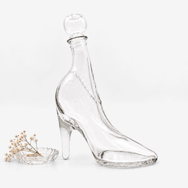 Flacon escarpin en verre années 80