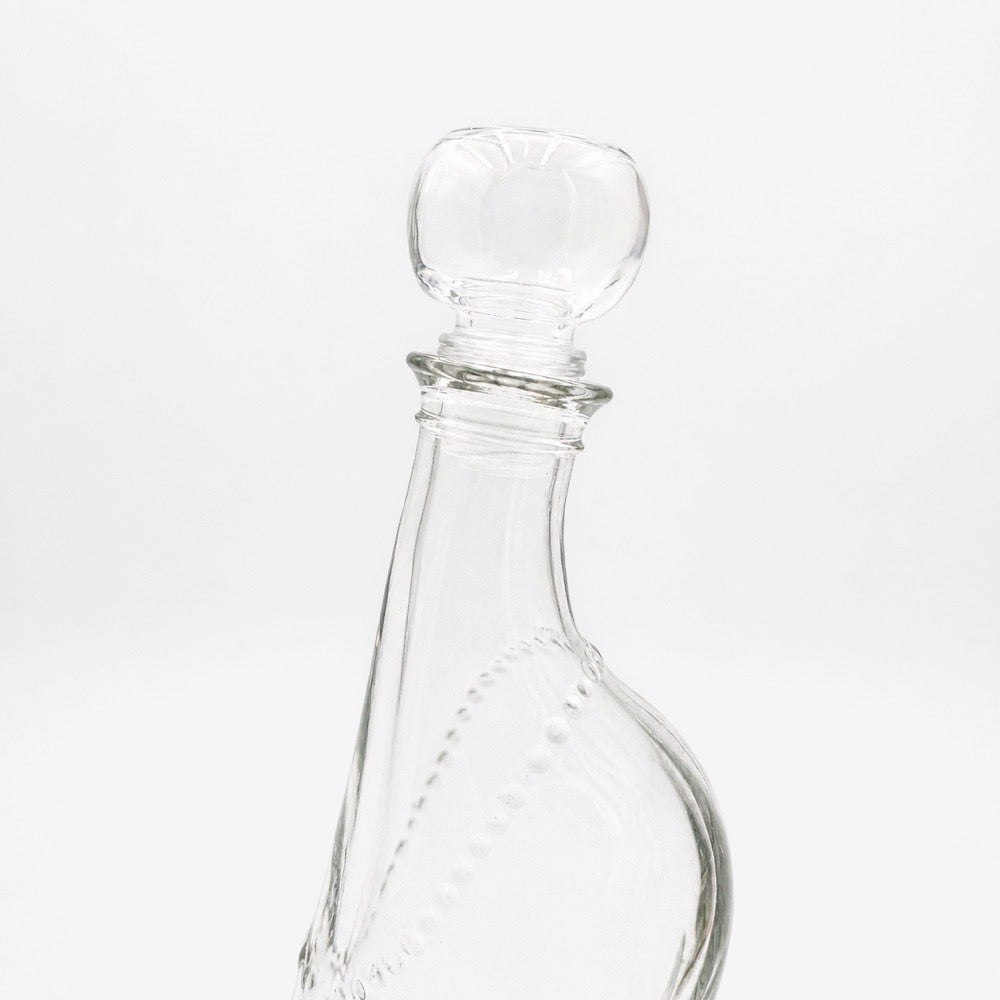 Flacon escarpin en verre années 80
