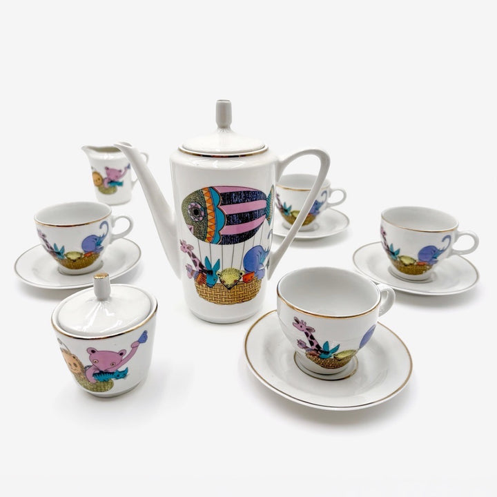 Dinette en porcelaine années 70