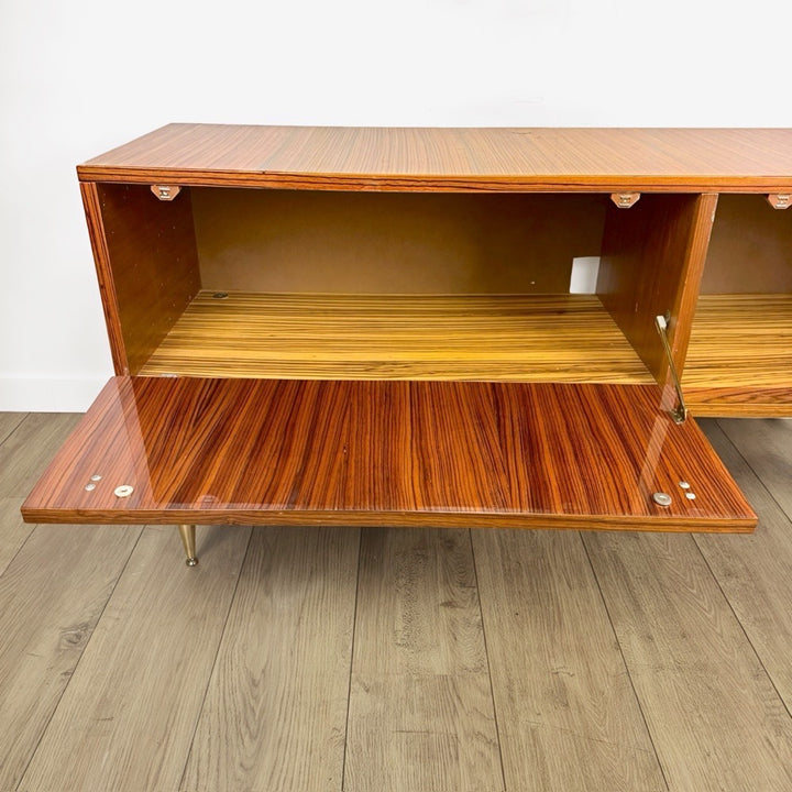 Enfilade scandinave placage palissandre laqué années 60