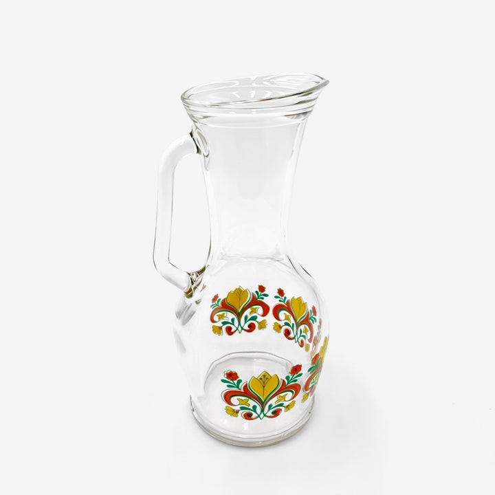 Carafe fleurie années 70