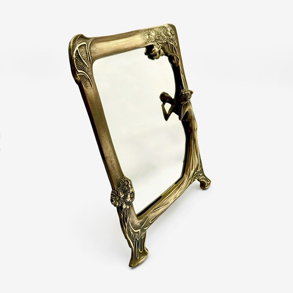Miroir style Art Nouveau Pierre Bex années 70