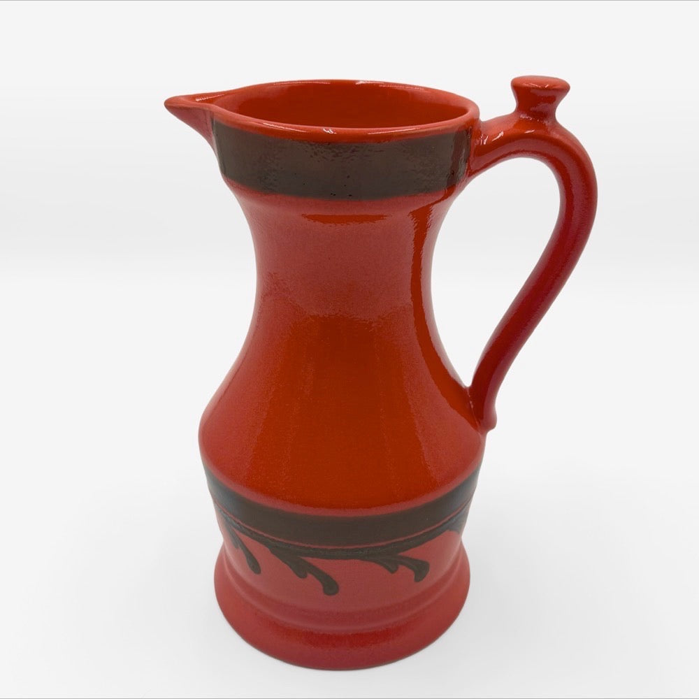 Service à orangeade céramique orange Zell années 70