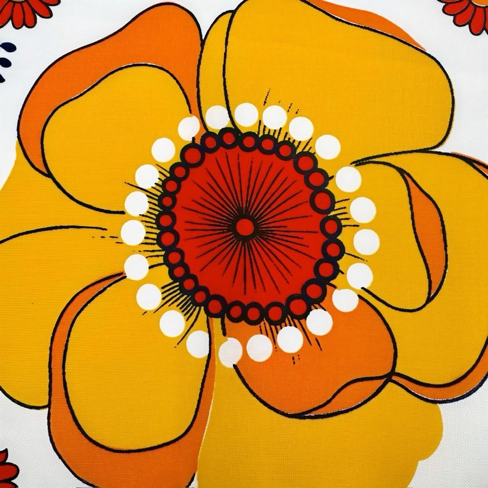 Serviettes de table flower power années 70