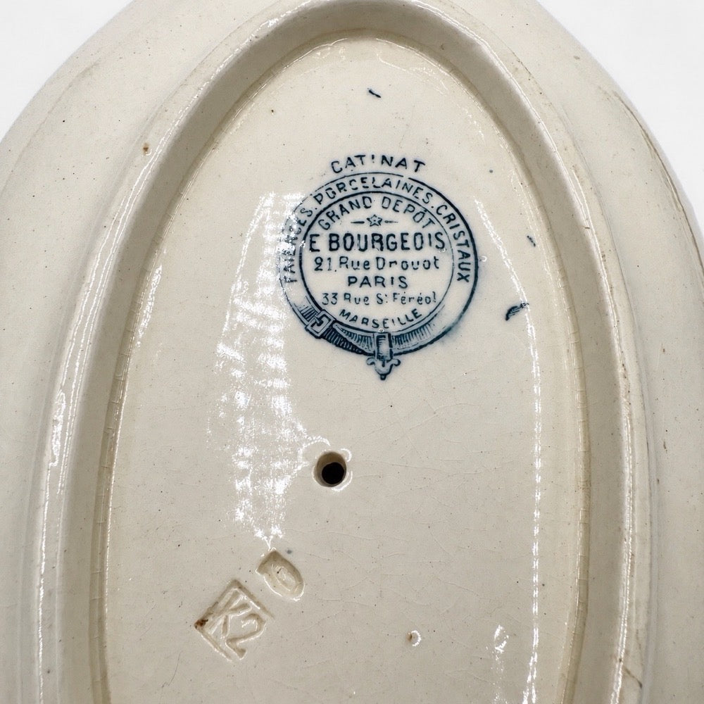 Saucière Terre de Fer Catinat Émile Bourgeois XIXe