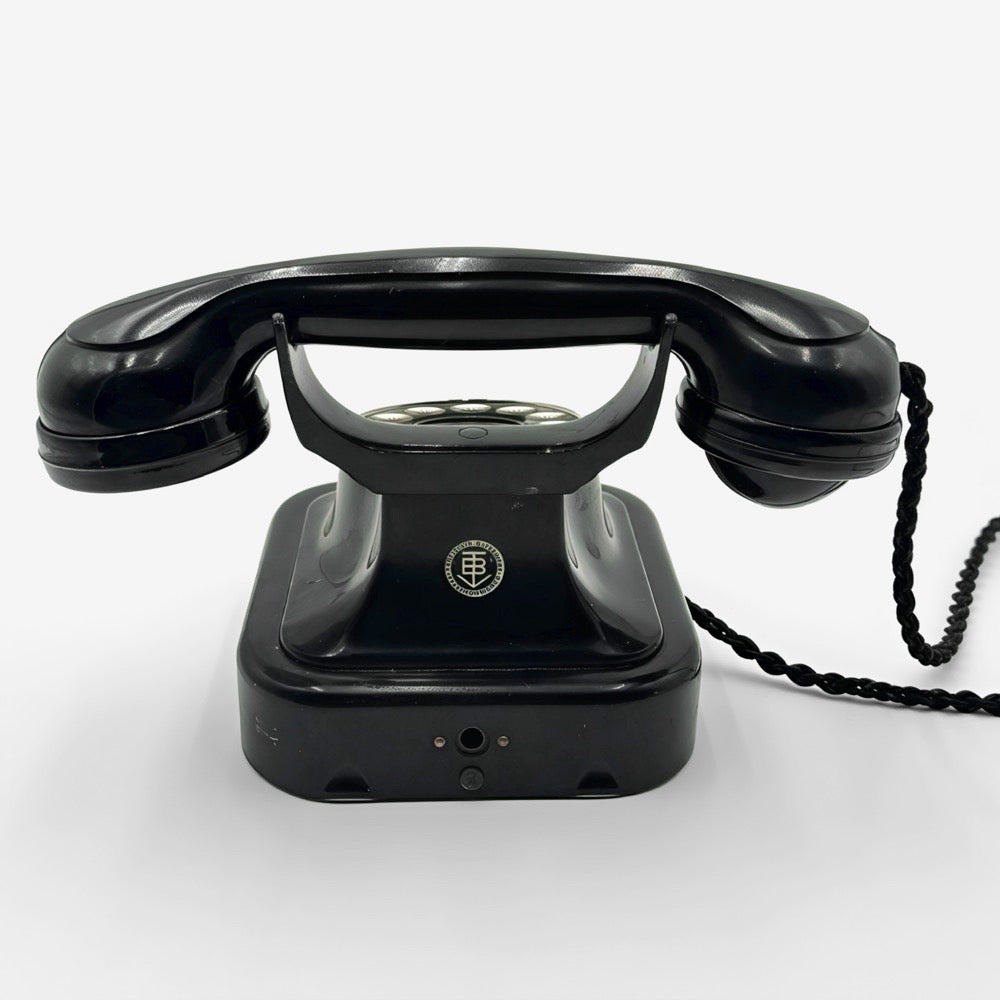 Téléphone Bakélite noire VBT années 40