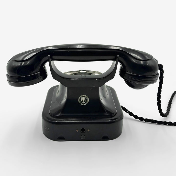 Téléphone Bakélite noire VBT années 40
