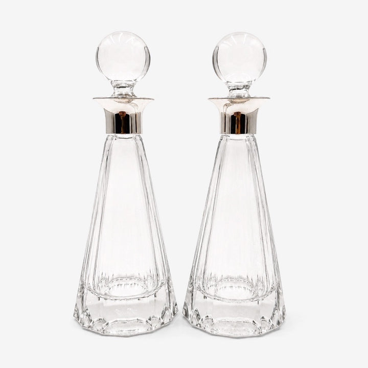 Flacons huilier & vinaigrier en cristal Paloma Picasso pour Villeroy & Boch 1989