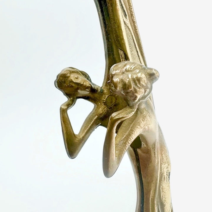 Miroir style Art Nouveau Pierre Bex années 70