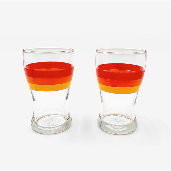 Duo de verres Vabé années 70