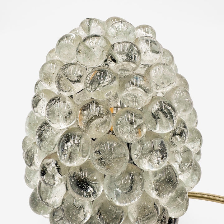 Lampe grappe bulles en verre vintage