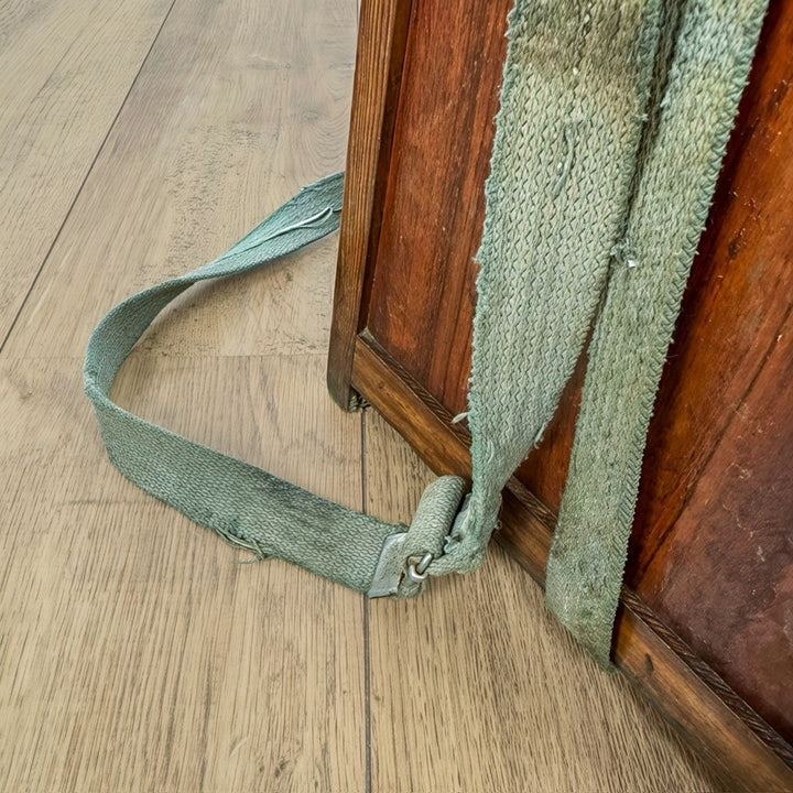 Ancien tabouret de pêcheur bois et cuir
