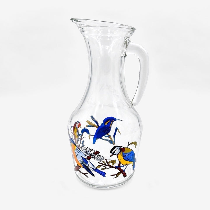 Cruche aux oiseaux vintage